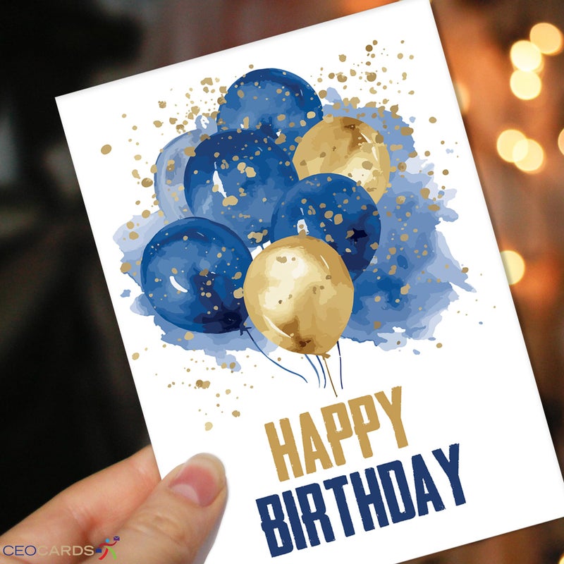 CEO Cards Happy Birthday Cards with Envelopes (25 Assortment Pack â€“ 5 Designs) Bulk Birthday Card Set for Family & Business (5x7 inch â€“ A7) Office, Work, Coworkers, Employees, Clients (VP2411) Made in USA - Image 3