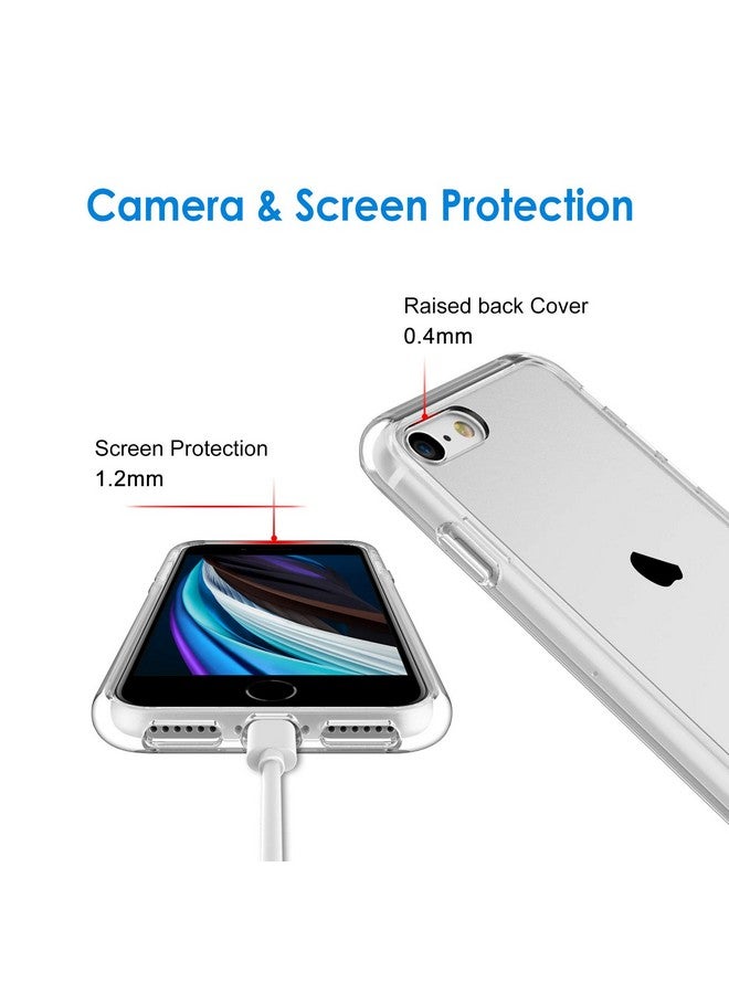 JETech Case for iPhone SE 3/2 (2022/2020 Edition), iPhone 8 and iPhone 7, 4.7-Inch, Non-Yellowing Shockproof Phone Bumper Cover, Anti-Scratch Clear Back (Clear) - Image 4