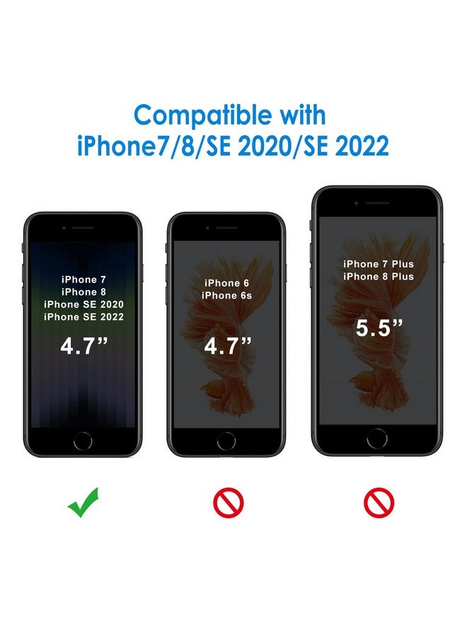 JETech Case for iPhone SE 3/2 (2022/2020 Edition), iPhone 8 and iPhone 7, 4.7-Inch, Non-Yellowing Shockproof Phone Bumper Cover, Anti-Scratch Clear Back (Clear) - Image 1