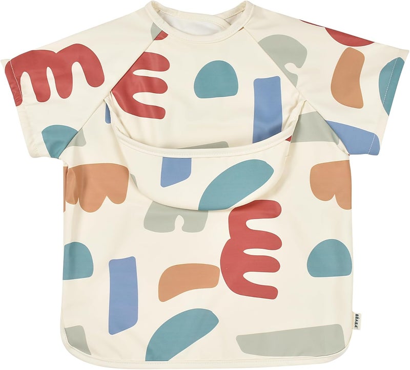 BEABA Béaba 2-in-1 Baby Feeding Bib with Removable Sleeves - Image 2