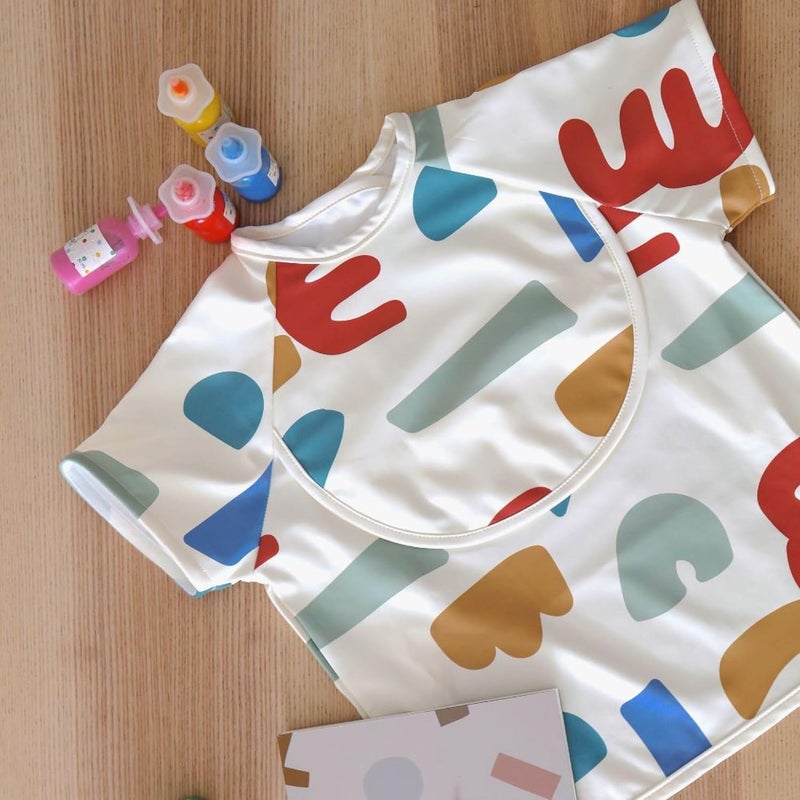 BEABA Béaba 2-in-1 Baby Feeding Bib with Removable Sleeves - Image 5
