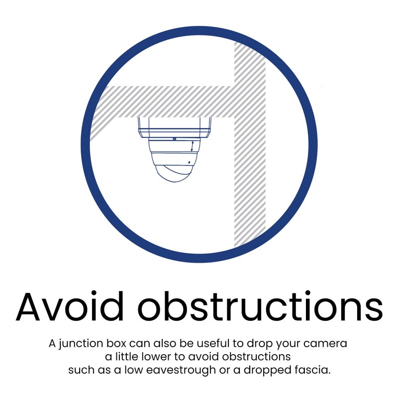 Lorex Home Improvement Outdoor Security Camera Junction Box, Waterproof Electrical Box for Mounting Bullet or Dome Surveillance Cameras - White - Image 5