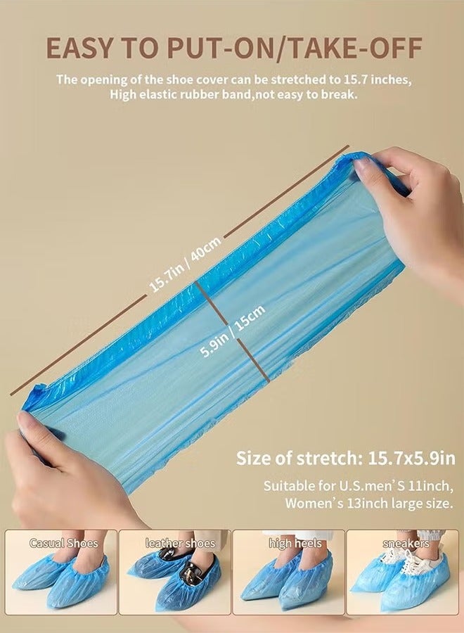 Disposable Anti-Slip Shoe Covers (100-Pack) | Thickened PP Material | Indoor Waterproof & Dustproof | Recyclable Design  - Image 3