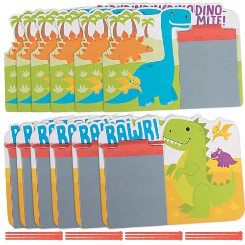Fun Express Dinosaur Magic Screen Stationery 12 Pieces - Image 1