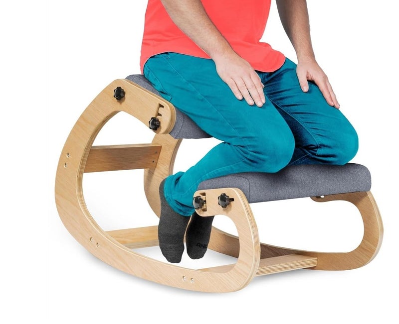 BOFFLE Adjustable Ergonomic Kneeling Chair – Rocking Posture Stool for Desk & Home Office | Supports Spine Alignment, Eases Back Pain, Promotes Active Sitting | 5-Year Warranty - Image 1