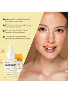 Hoygi Peptide Propolis Renewal Serum,Gently Moisturizes Facial Skin,  Lasting Moisturizing, Improves Fine Lines 30ML  - Image 4