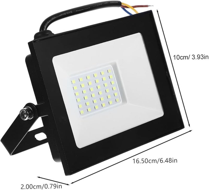 30 واط مصباح فيضان LED فائق النحافة مقاوم للماء إضاءة خارجية تصميم مربع موفر للطاقة - Image 3