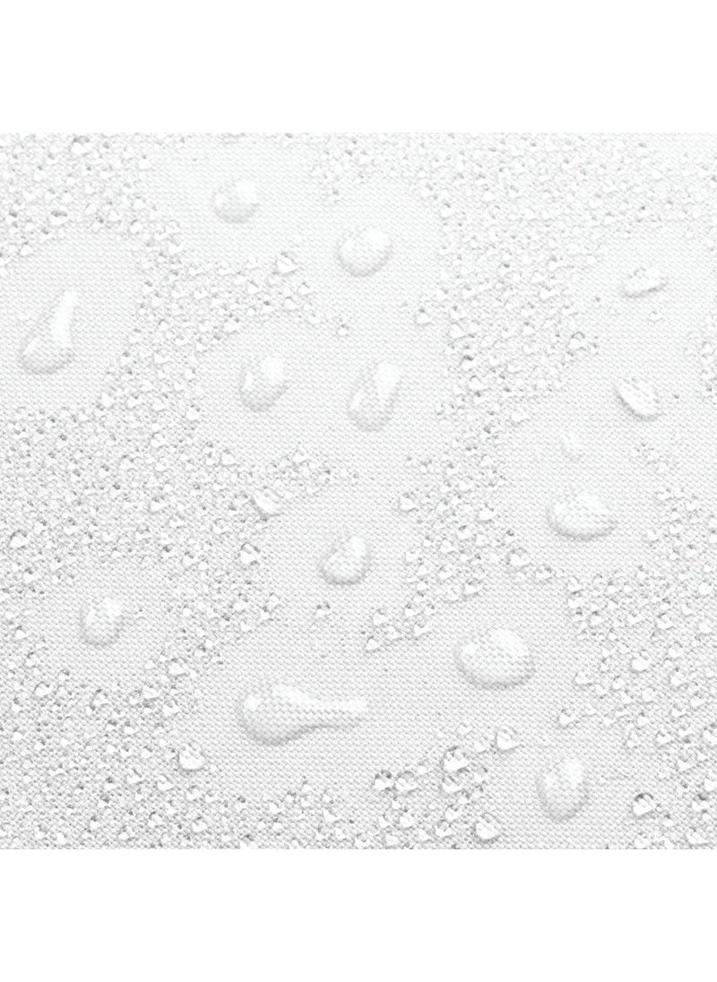 InterDesign InterDesign Waterproof Polyester Stall Shower Curtain/Liner,White  - Image 5