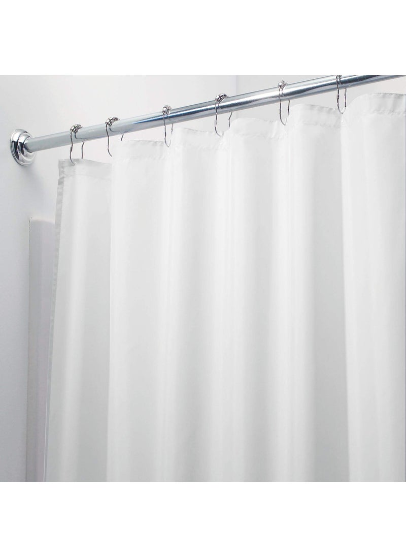 InterDesign InterDesign Waterproof Polyester Stall Shower Curtain/Liner,White  - Image 2