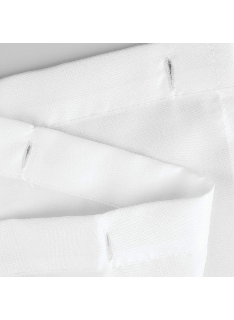 InterDesign InterDesign Waterproof Polyester Stall Shower Curtain/Liner,White  - Image 4