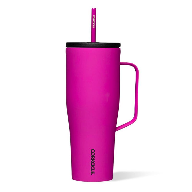 Corkcicle Cold Cup XL Insulated Tumbler with Handle, Lid, & Straw, Berry Punch, 30 oz – Reusable Cupholder Friendly Water Bottle Keeps Drinks Cold 12hrs - Image 1