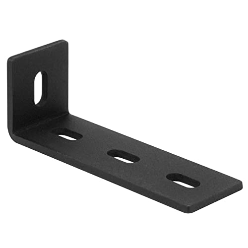 heneng 10 Pcs Heavy Duty L Shaped Angle Bracket, 4-5/8" x 1-1/2" x 1-5/8", Slotted Adjustable 90 Degree Corner Brace, 5/32" Thick - Image 3
