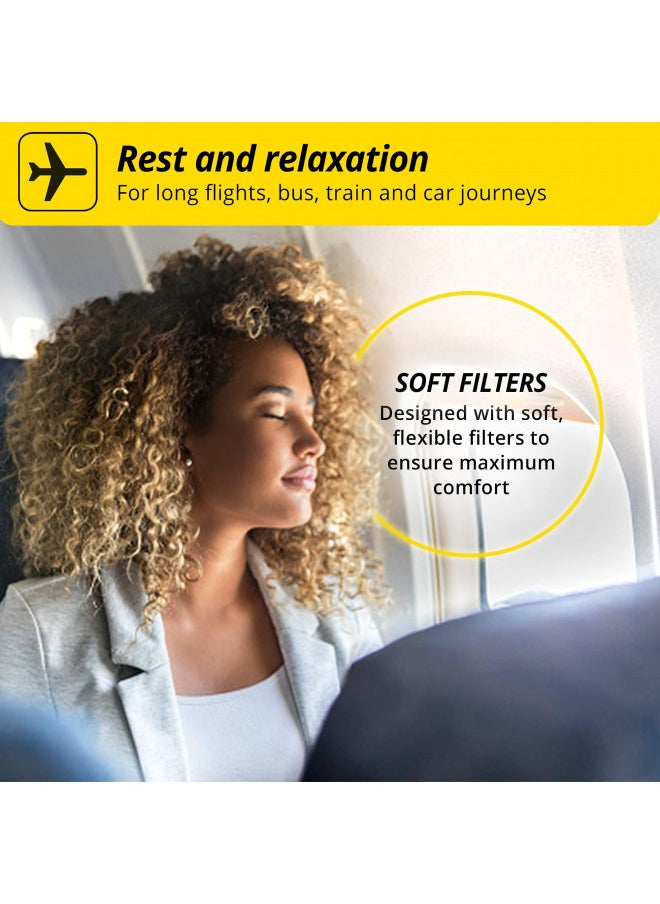 ALPINE HEARING PROTECTION - Alpine FlyFit - Earplugs for Pressure Relief & Preventing Ear Pain While Flying - Airplane Travel Essentials - Comfortable Reusable Hypoallergenic Earplugs with Ultra Soft Filter - Image 1