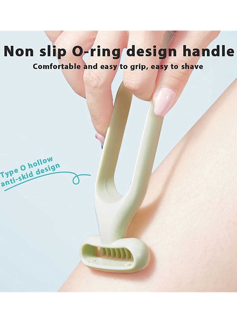 Zikra Depilation Knife, 2023 New Women Hair Removal Knife, Non-Sensing Skin-Friendly Armpit Hair Knife, Manual Shaver for Women (Set of 3) - Image 4