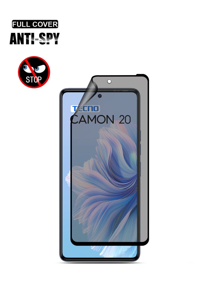 Techie Techie Full Cover Explosion-Proof Matte Ceramic Privacy Film Screen Protector for Tecno Camon 20 / Camon 20 Pro 5G  - Image 2