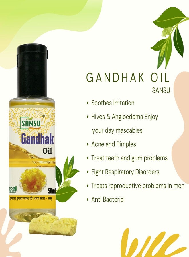 Sansu Gandhak Ka oil Natural Ayurvedic 50ml With Nilgiri Oil 50ml - Image 4