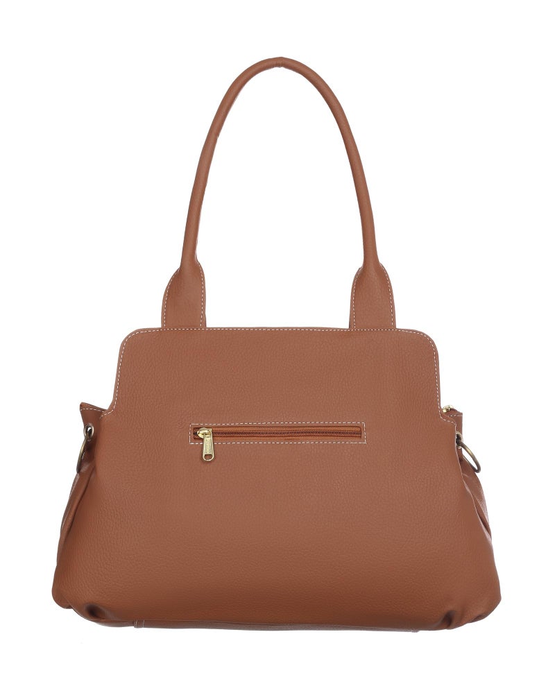 Keywest Women's Pheonix Satchel Tote Handbag for Women | Ladies purse | Stylish Shoulder Bag | Gift For Woman | Tan - Image 4