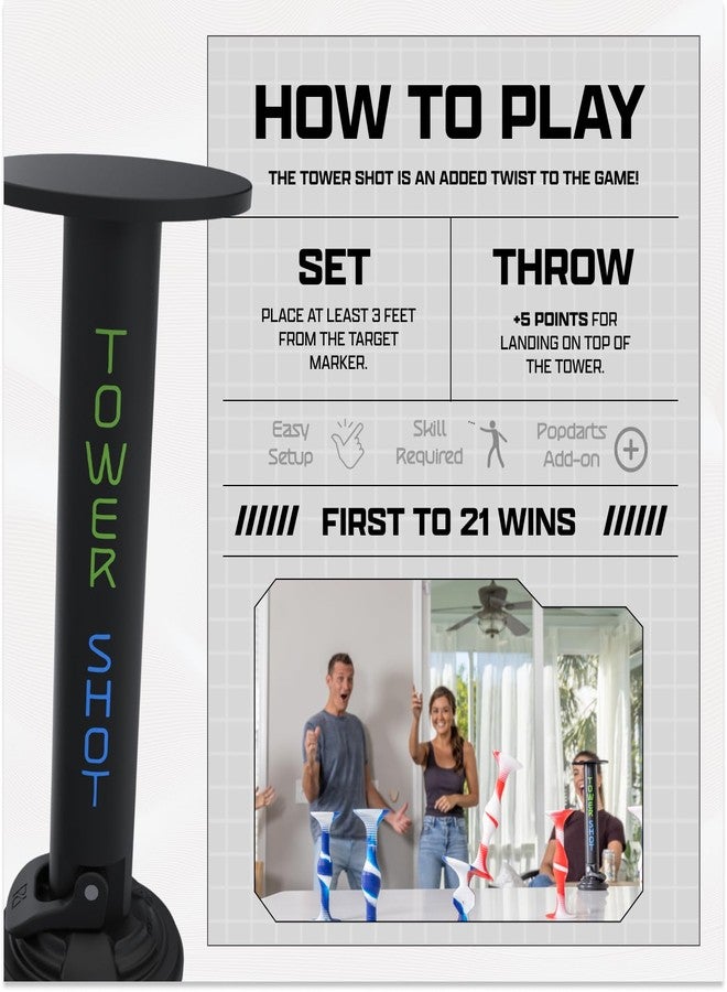تعديل لعبة Popdarts Tower Shot - الهدف الأمثل عالي المخاطر وعالي المكافأة - أضف الاستراتيجية والمهارة ومكافأة 5 نقاط إلى كل لعبة - ارتقِ باللعبة مع هذه التسديدة العمودية المغرية - Image 2