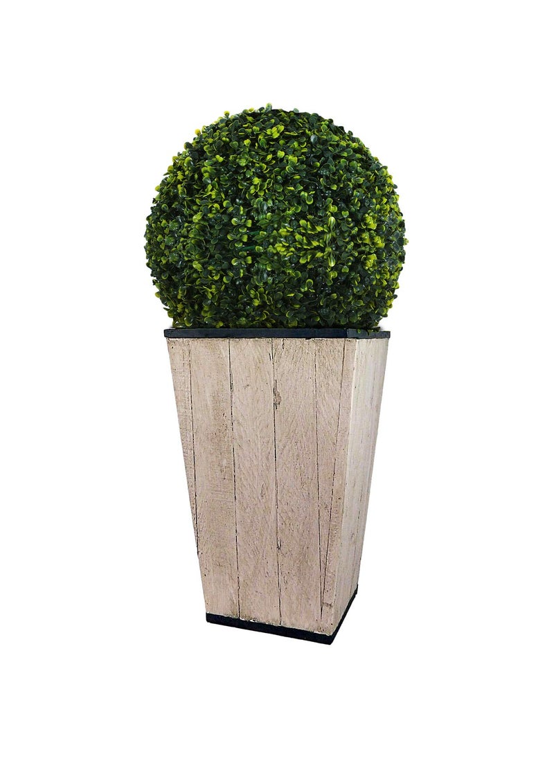SUPER MARCHE Super Marche Lively Lemon Grass Ball 13x13 Inches 33x33 cm Artificial Plant Perfect IndoorOutdoor Decor Accent for Vibrant and Inviting Spaces  - Image 1