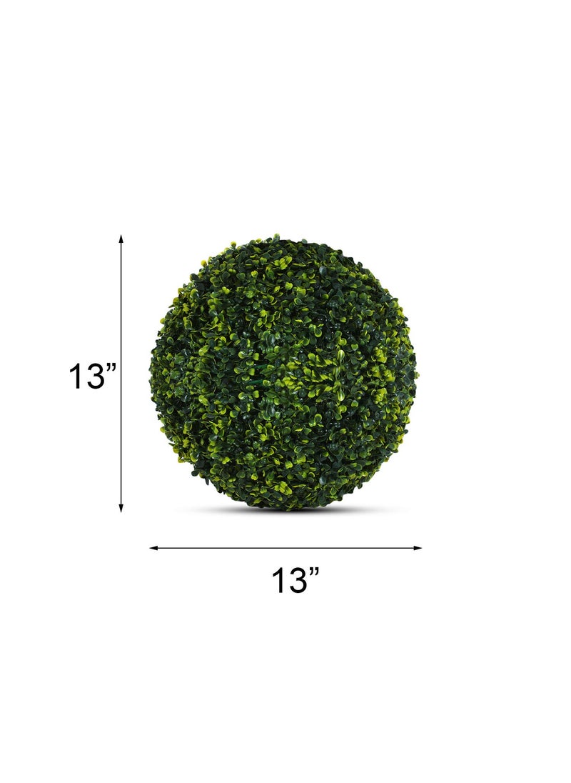 SUPER MARCHE Super Marche Lively Lemon Grass Ball 13x13 Inches 33x33 cm Artificial Plant Perfect IndoorOutdoor Decor Accent for Vibrant and Inviting Spaces  - Image 3