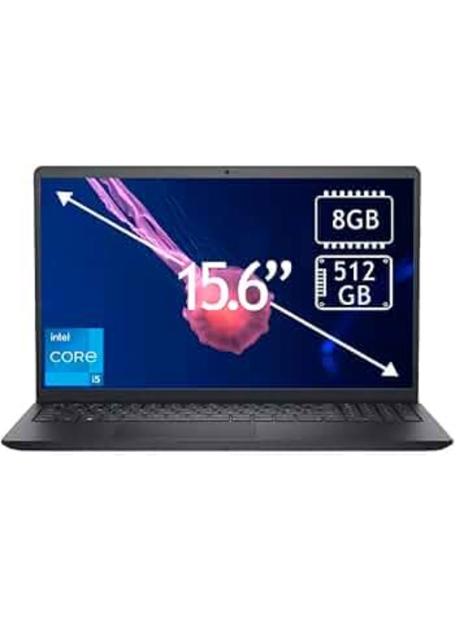 DELL 15 Laptop With 15.6-Inch Full HD Display,Intel Core i5-1334U Processor/Deca core/8GB RAM/512GB HDD/Windows 11 Home black - Image 1