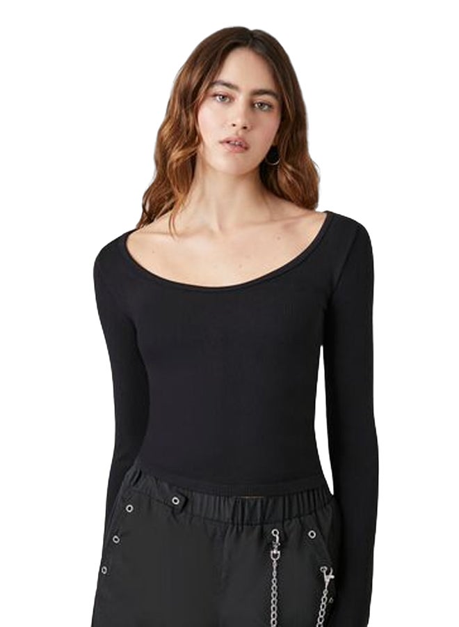 FOREVER 21 Seamless Scoop-Neck Top - Image 1