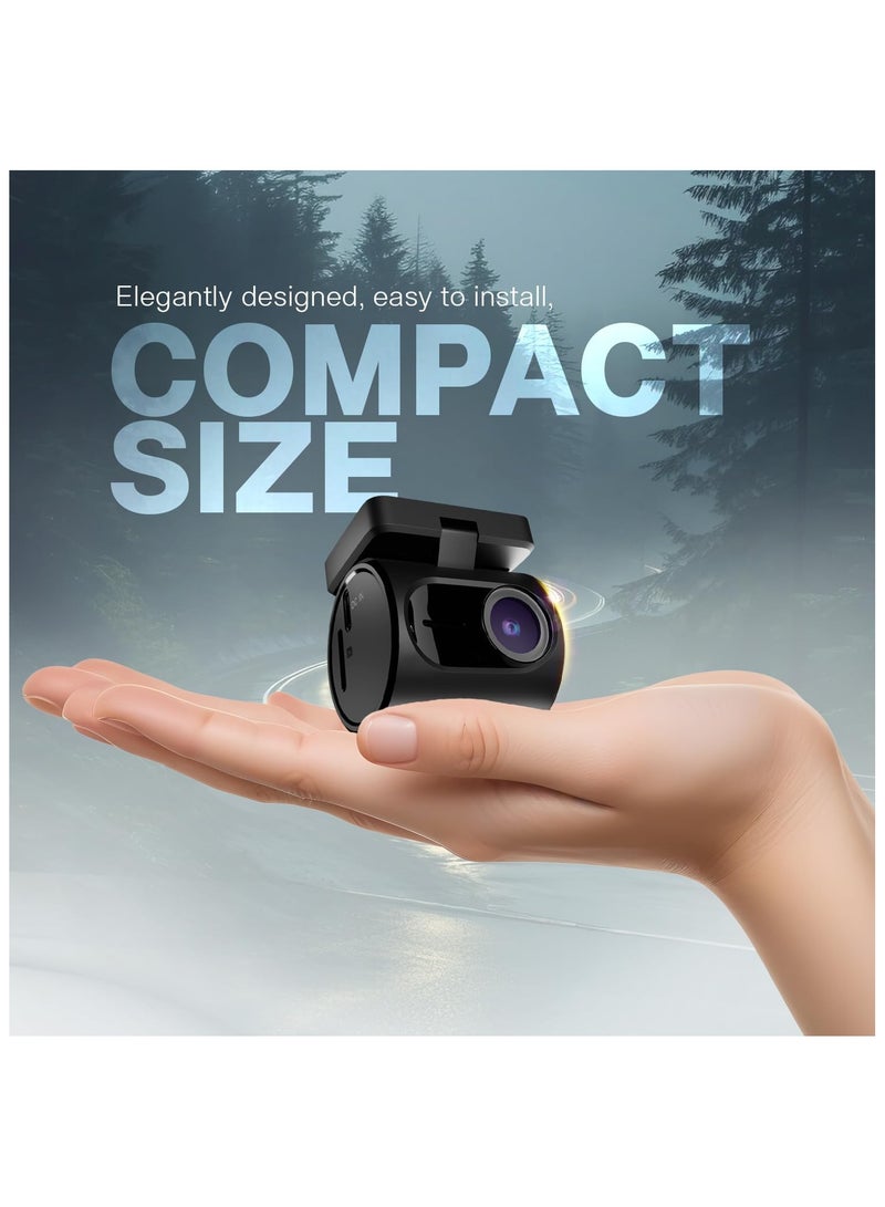 Pioneer Car Dash Camera VREC-H120SC, Super Compact Design, App Support 1296p Resolution, Wide Field of View, Wi-Fi G-sensor, Emergency Recording, microSD Card support Upto 128GB - Image 2