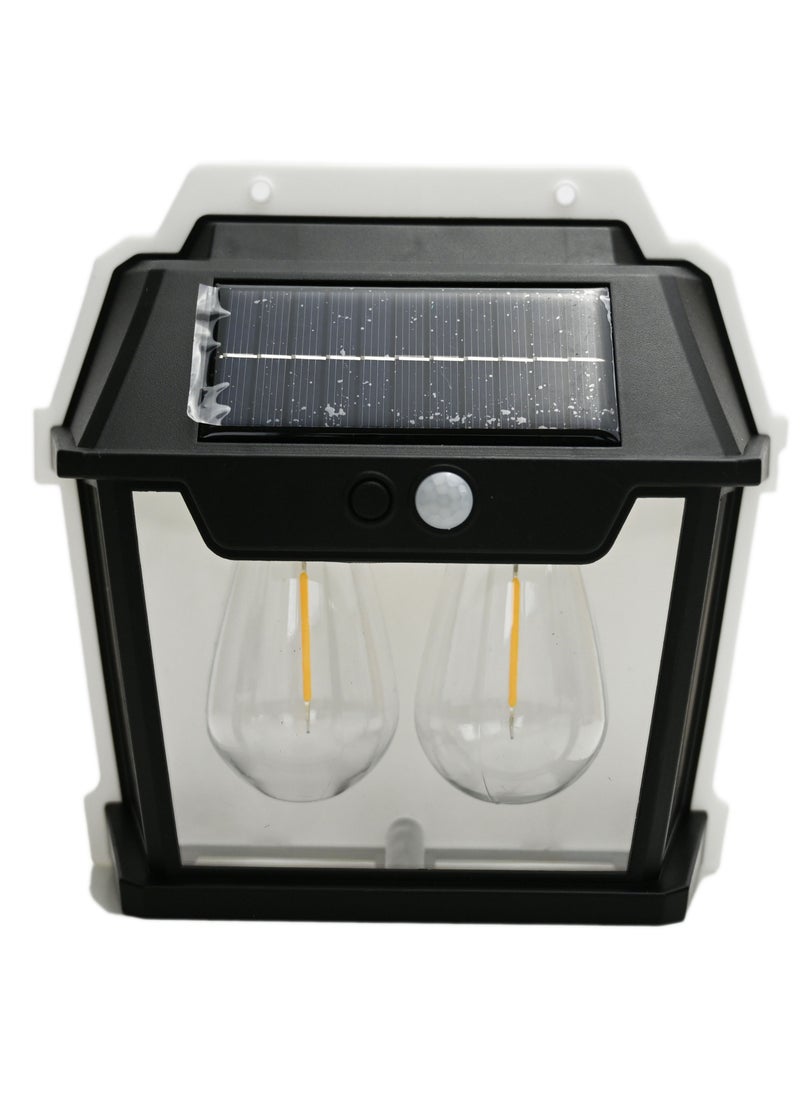 Innovity - Outside Solar Induction Wall lamp Warm Light Dual Core Wireless Dusk to Dawn Motion Sensor LED Sconce Lights Waterproof Solar Fence Lights, Solar Light Wall Mount, Outdoor Step Lights - Image 1
