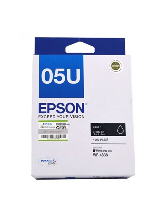 إبسون Epson T05u1 خرطوشة حبر أسود للطابعة WF-4838، تطبع حوالي 1200 صفحة - Image 3