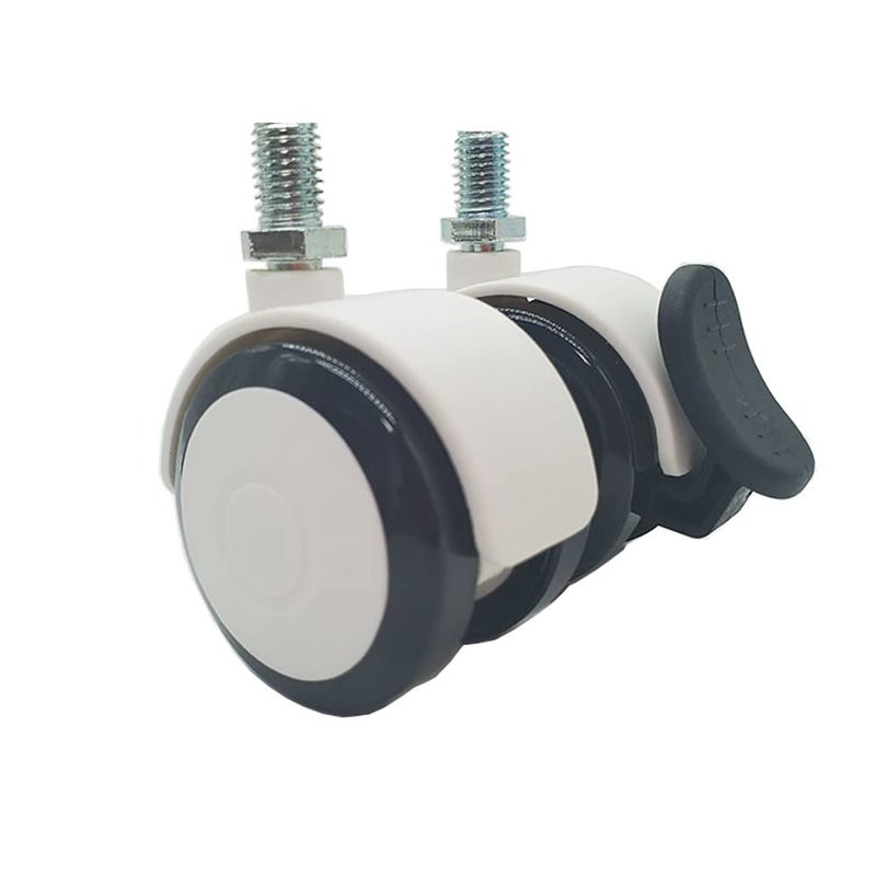 Universal Caster Mute Chair Wheel Swivel Castor Rubber Brake Replacement Size As Shown - Image 4