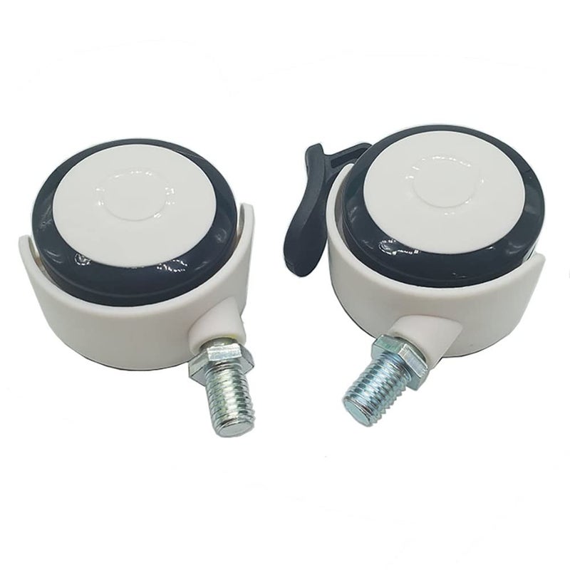Universal Caster Mute Chair Wheel Swivel Castor Rubber Brake Replacement Size As Shown - Image 5