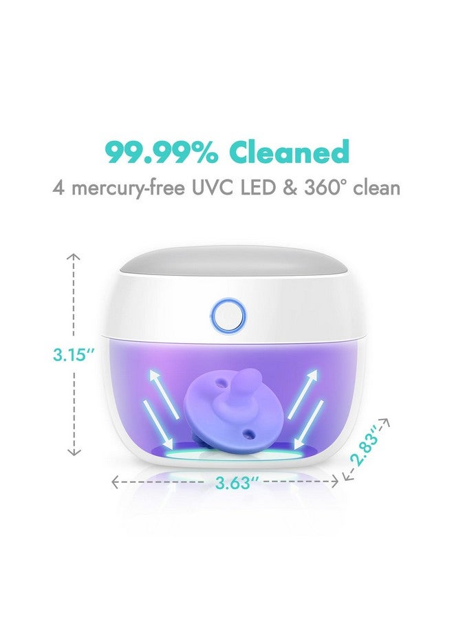 Papablic Portable Pacifer Sanitizer, Uv Light Sanitizer Case For Pacifer, Usb Rechargeable Mini Pacifer Sanitizer Box, 99.9% Cleaned In 59 Seconds - Image 3