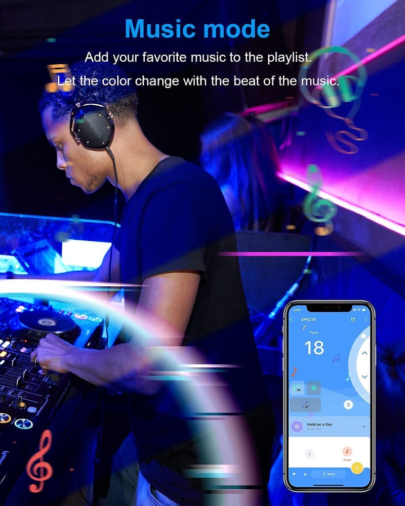 protium SP621E Bluetooth addressable LED Controller WS2811 Addressable RGB Mini LED Controller 5V 12V 24V for SK6812 WS2812 SM16703 1903 3Pin Dream Color LED Pixel Strip Lights DC5V~24V APP Control - Image 4