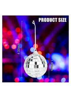 RATSAW 6 Pieces Silver Mirror Balls Decorations Hanging Mirror Ball Suitable for Wedding Birthday Party Decoration  - Image 5