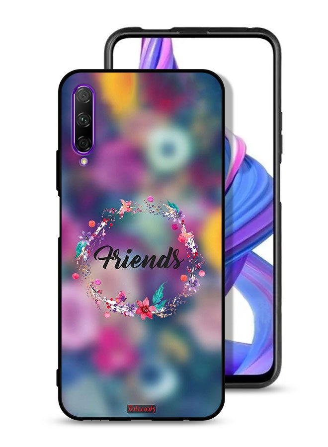 Tolwak Huawei Y9s Protective Case Cover Friends In Flowers Ring Art - Image 1