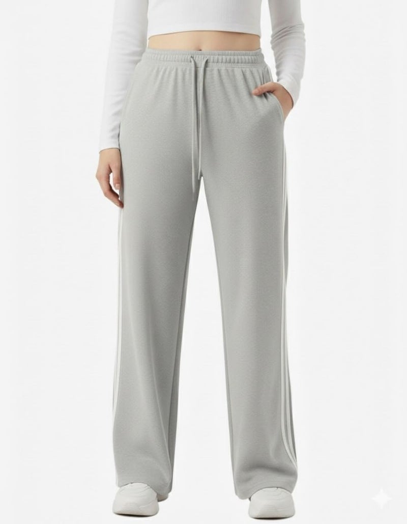 FASHA Women Joggers – High Waist Cotton Track Pants with Pockets | Gym Jogger Pants for Women | Casual Travel Lounge Wear Grey - Image 5