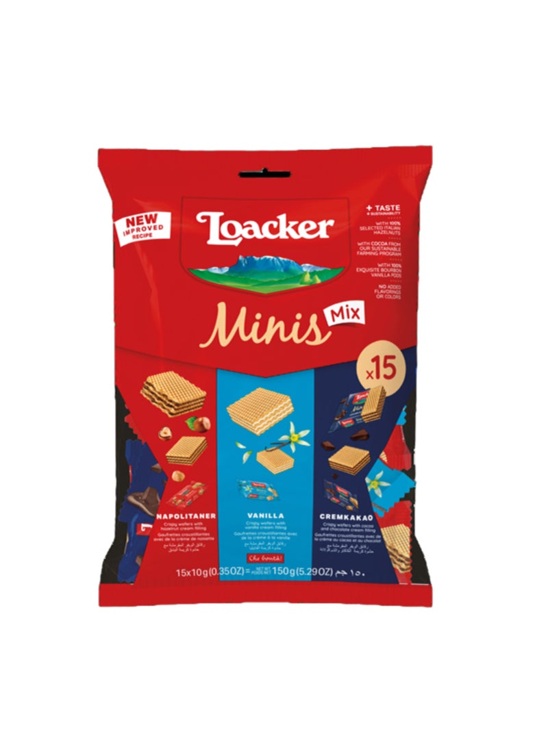 Loacker Mini Wafers Mix 150g - Image 1