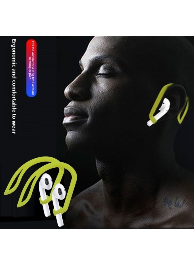 Generic Suitable For Apple Airpods Headset Anti-lost Silicone Luminous Ear Hanger Bluetooth Anti-falling Silicone Ear Hook-Specifications:aripods Headphones/customizable Colors  - Image 2