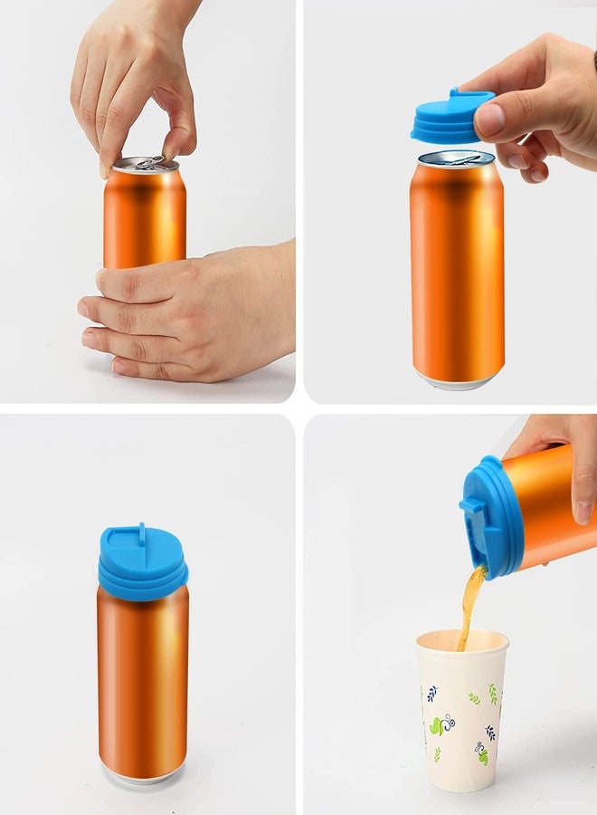 ZOCONE 6 PCS Soda Can Lids Can Covers, Bottle Caps, Spill-proof Soda Pop Tops for Beverage, Beer, Juice, BPA-free Reusable Fizz Lids, Picnic Accessories Beach Party Gadgets Kitchen Supplies - Image 3