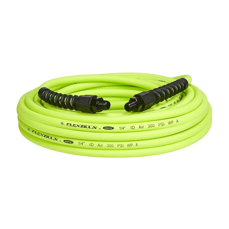 Flexzilla Pro Air Hose, 1/4 in. x 50 ft., Heavy Duty, Lightweight, Hybrid, ZillaGreen - HFZP1450YW2 - Image 1