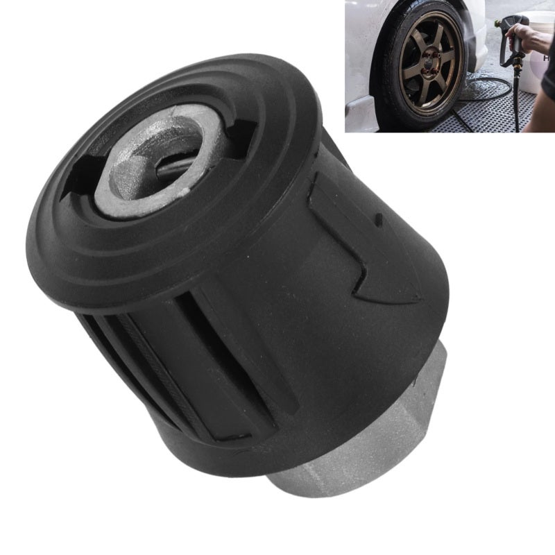 M22 14MM Adapter Aluminum Connector Pressure Resistance 4000PSI - Perfect Fit Quick Connector for High Pressure Washer Cleaning Tasks - Image 2