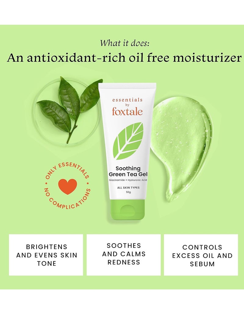 foxtale - Foxtale Essentials Soothing Green Tea Oil Free Face Moisturizer 50g - Image 1