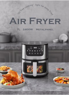 7L Air Fryer, 2400W,  Visual Touch Screen, 7-in-1 For Frying, Grilling, Broiling, Roasting and Baking, RR504, Black - pzsku/ZE9C7269E30EFF792D478Z/45/_/1725006237/4f8844c5-a002-434f-a6c1-d44642844802