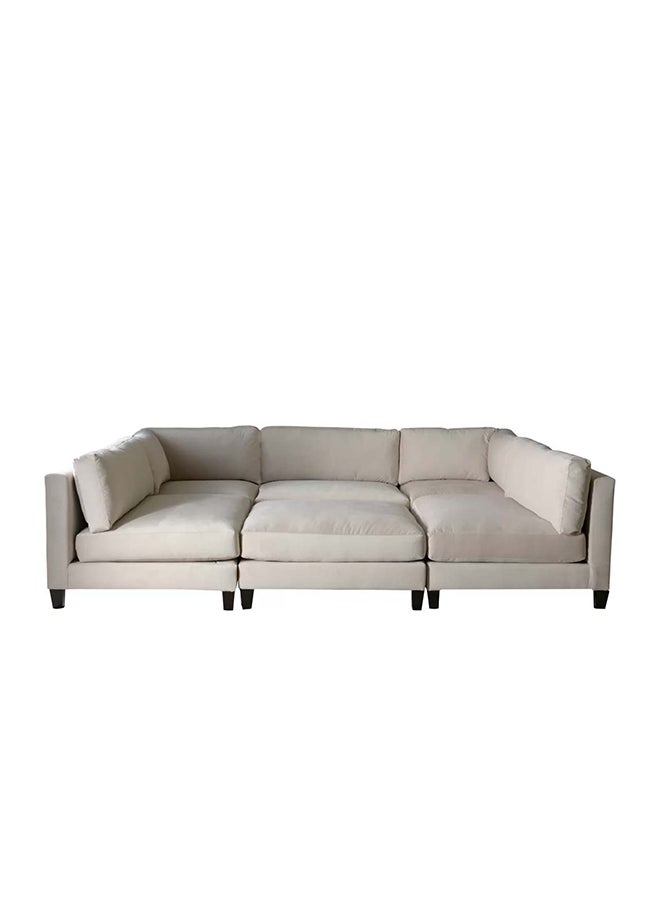 A to Z Furniture Chelsea Modular Sectional With Ottoman in Beige Color Modular Corner Sectional with Ottoman  - Image 2