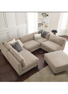 A to Z Furniture Chelsea Modular Sectional With Ottoman in Beige Color Modular Corner Sectional with Ottoman  - Image 1