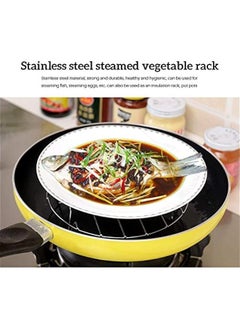 OCTOBER Cooking Rack, Stainless Steel Cooling Racks Roast Meat Shelf Rustproof Grilling Rack for Steaming or Grilling Meat and Vegetables Baking Cookies (Silver2)  - Image 2