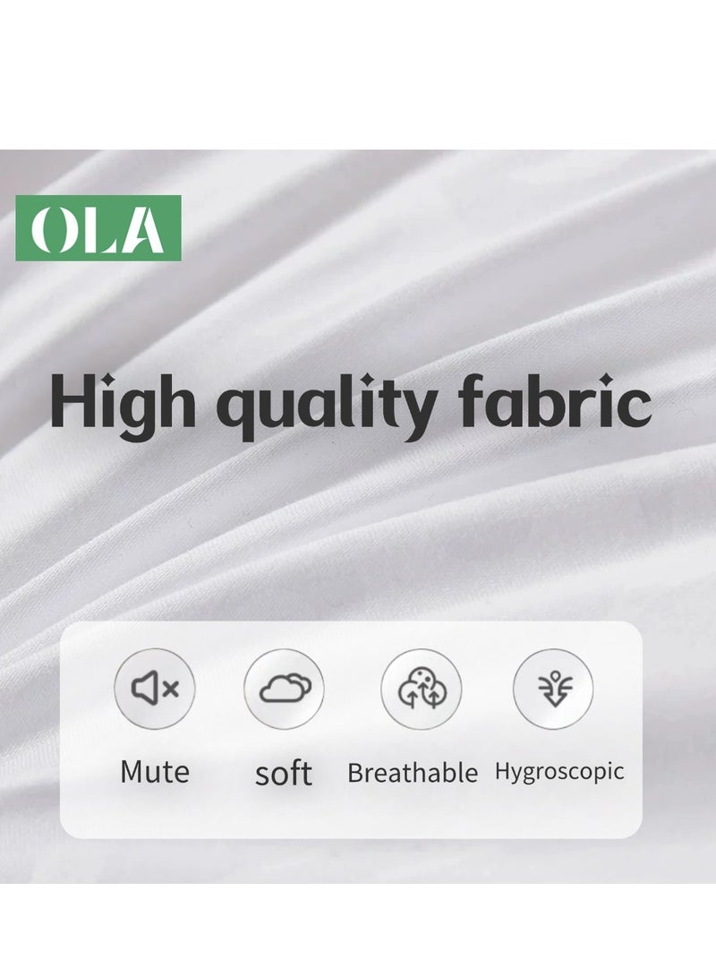 Breathable - Skin friendly - Fluffy - Long lasting -600g superfiber filled Puff pillow, 48*74cm, white.  - Image 5
