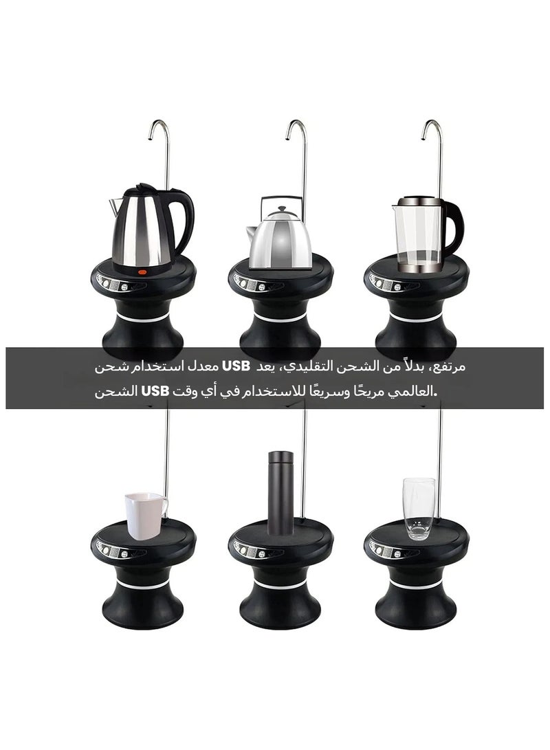 عام القاذف الكهربائي للمياه ذو الجالون الخمسمن طاقة 1200mAh بالشحن التلقائي من خلال USB، مصمم للاستخدام في المخيمات ومساكن الطلاب. - Image 4