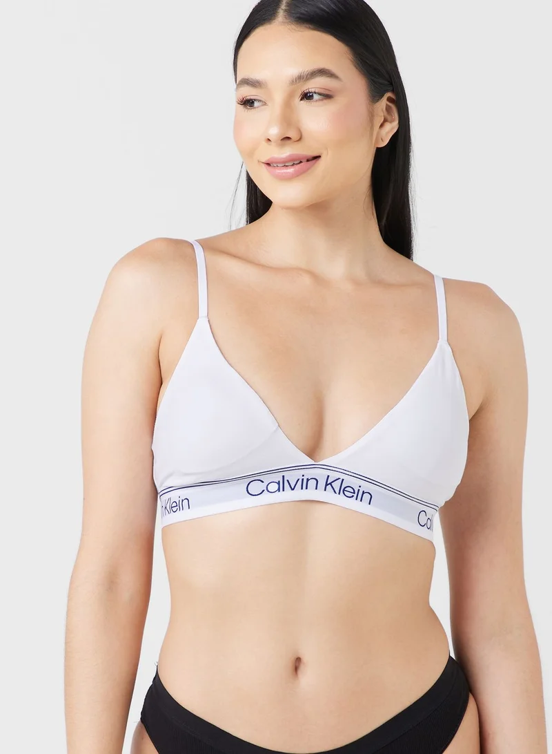 CALVIN KLEIN Logo Band Bikini Top