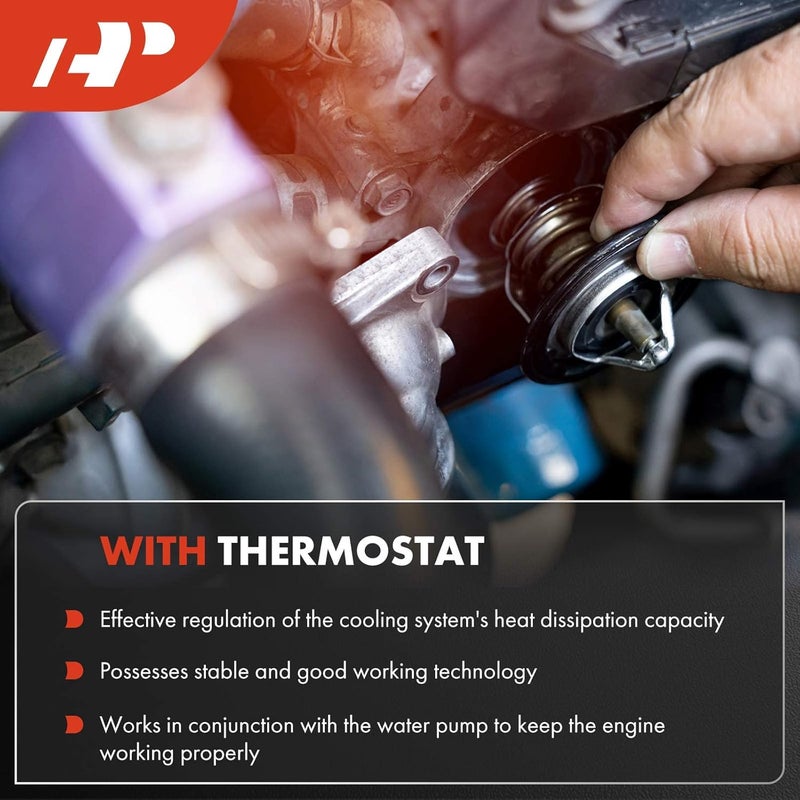 A-Premium Engine Water Pump with Gasket & Pulley - Image 3